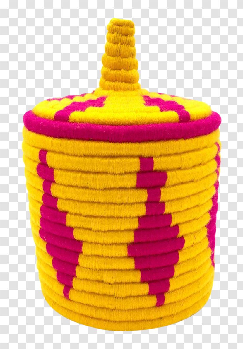 Yellow Basket Wool Blue Chairish - Berbers - Storage Transparent PNG