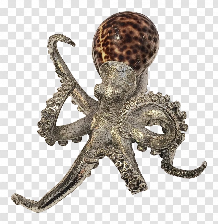 Painting Cartoon - Octopus - Statue Figurine Transparent PNG