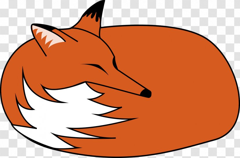 Sleep Whiskers Clip Art - Mammal - Orange Fox Transparent PNG