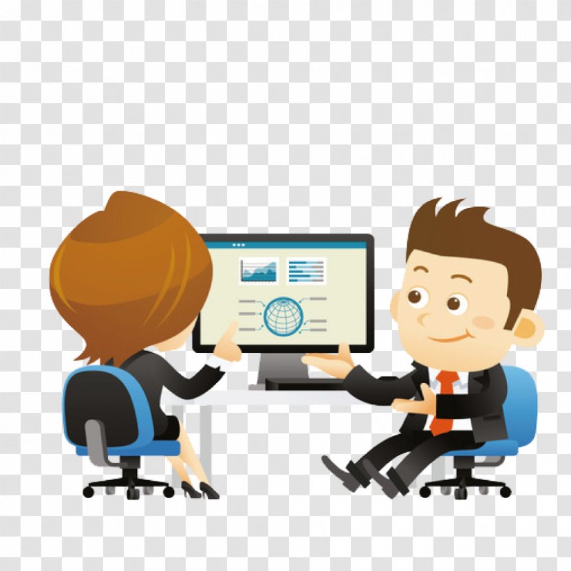 Businessperson Computer Illustration - Recruitment Business People Transparent PNG