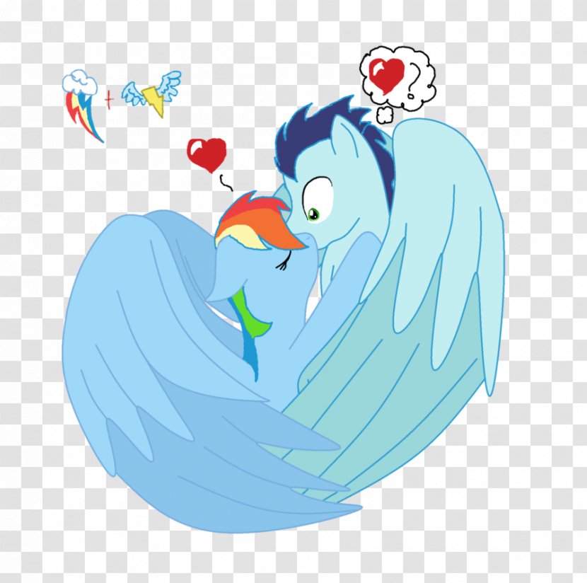 Rainbow Dash Kiss DeviantArt Love - Cartoon Transparent PNG