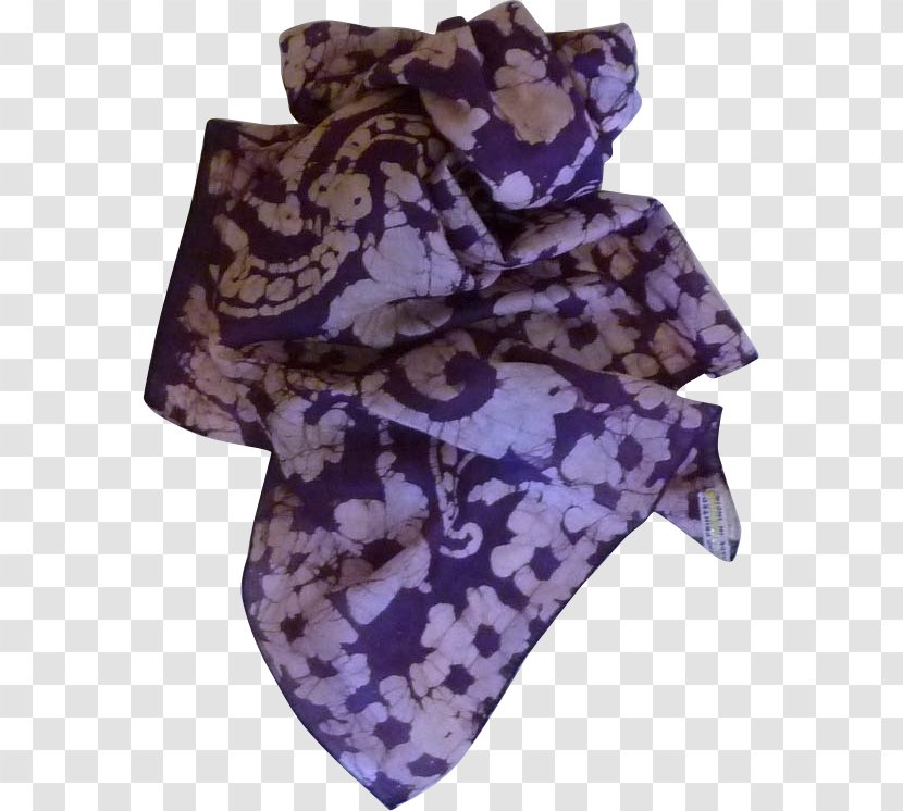 Scarf - Hand Painted Purple Transparent PNG