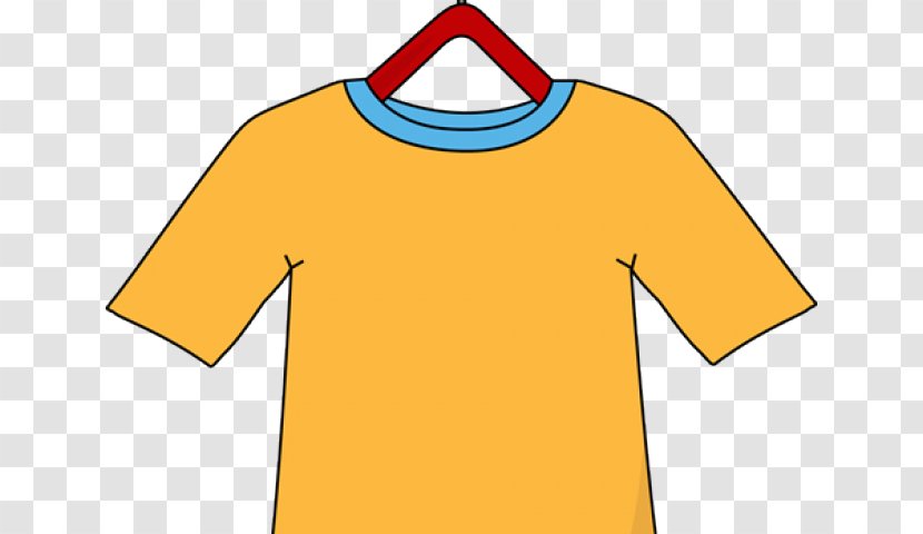Clip Art Clothing Clothes Hanger T-shirt Free Content - Orange - Shredded Shirt Transparent PNG