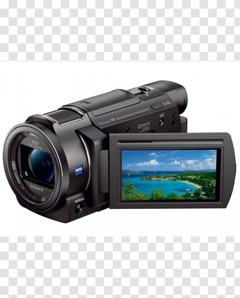 Sony Handycam FDR-AX33 4K Resolution Video Cameras - Camera Transparent PNG