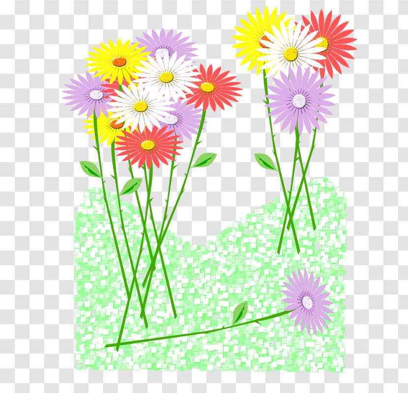 Clip Art Floral Design Common Daisy Flower Openclipart - Oxeye Transparent PNG