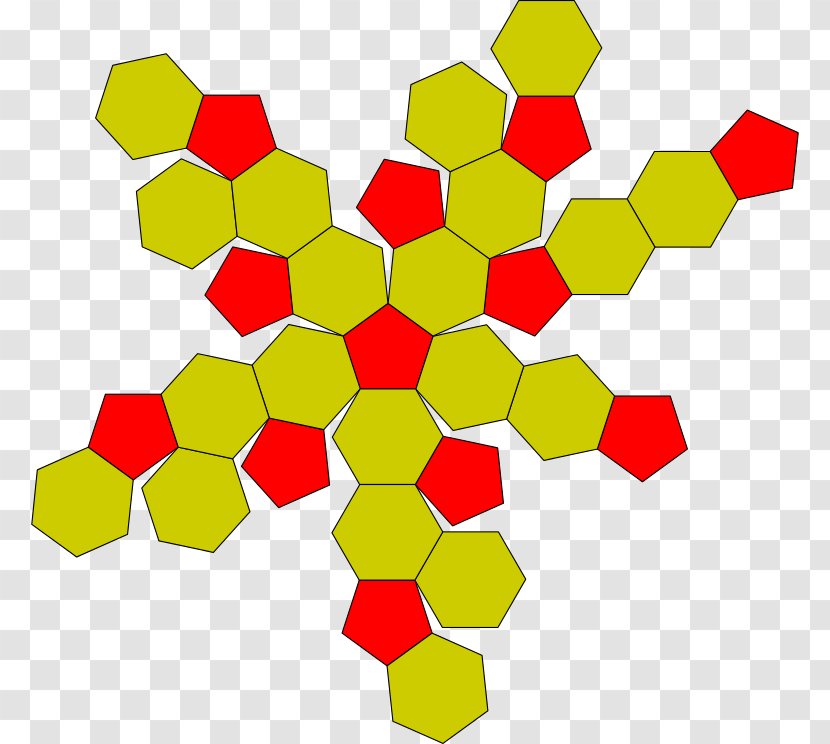 Rectified Truncated Icosahedron Truncation Regular - Icosidodecahedron - Flag Transparent PNG