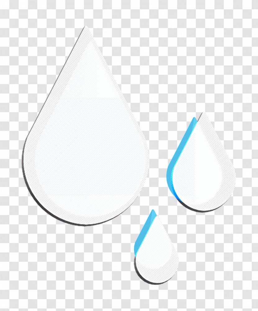 Drop Icon Water Weather - White - Cobalt Blue Transparent PNG