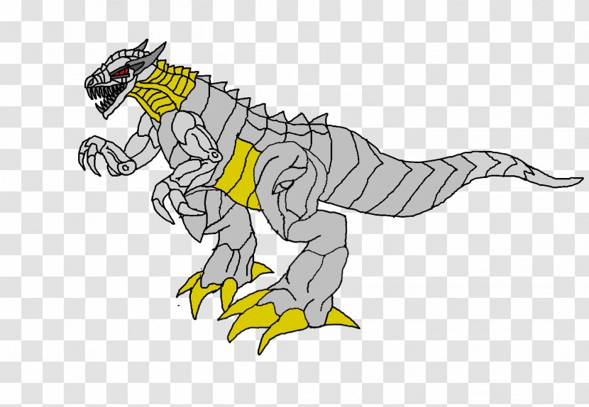 Tyrannosaurus Line Art Cartoon Clip - Legendary Creature - Grimlock Transparent PNG