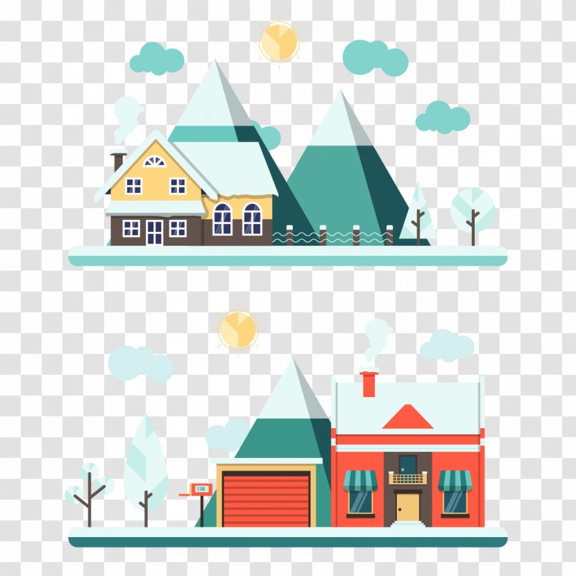 Vector Rural Town - Area - Clip Art Transparent PNG