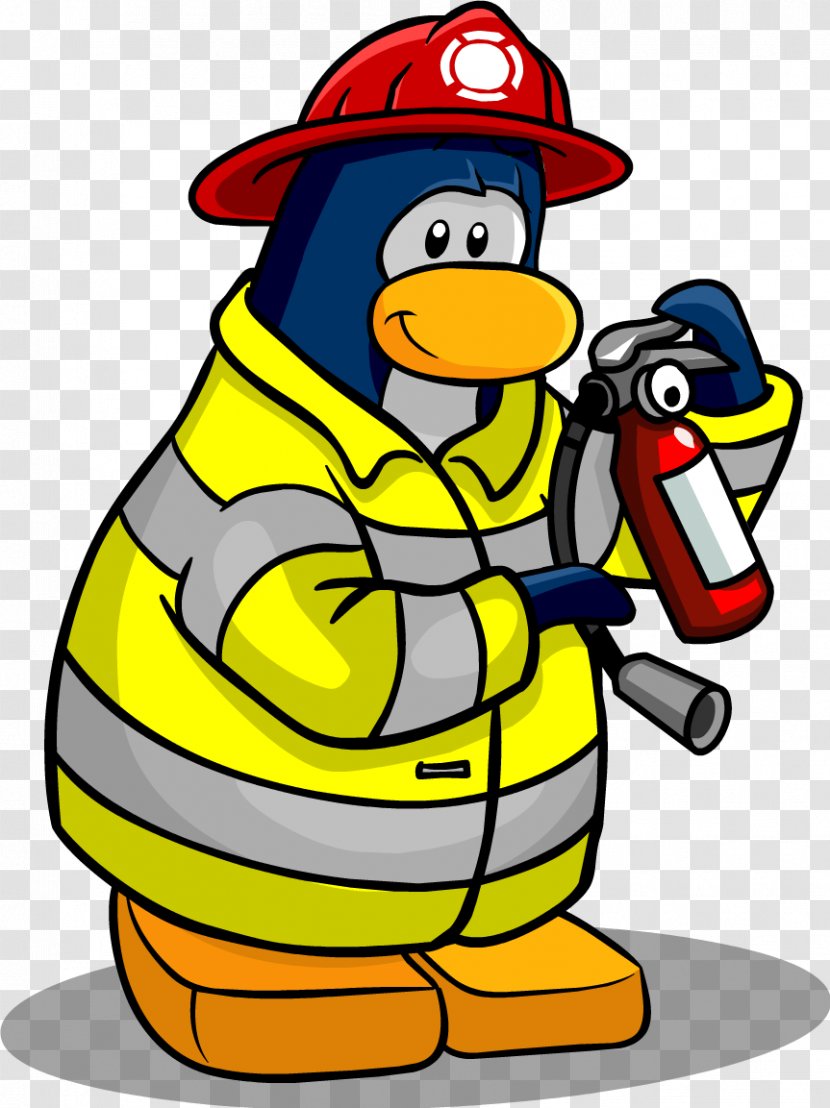 Club Penguin Firefighter's Helmet Fire Engine Clip Art - Station - Fighter Transparent PNG