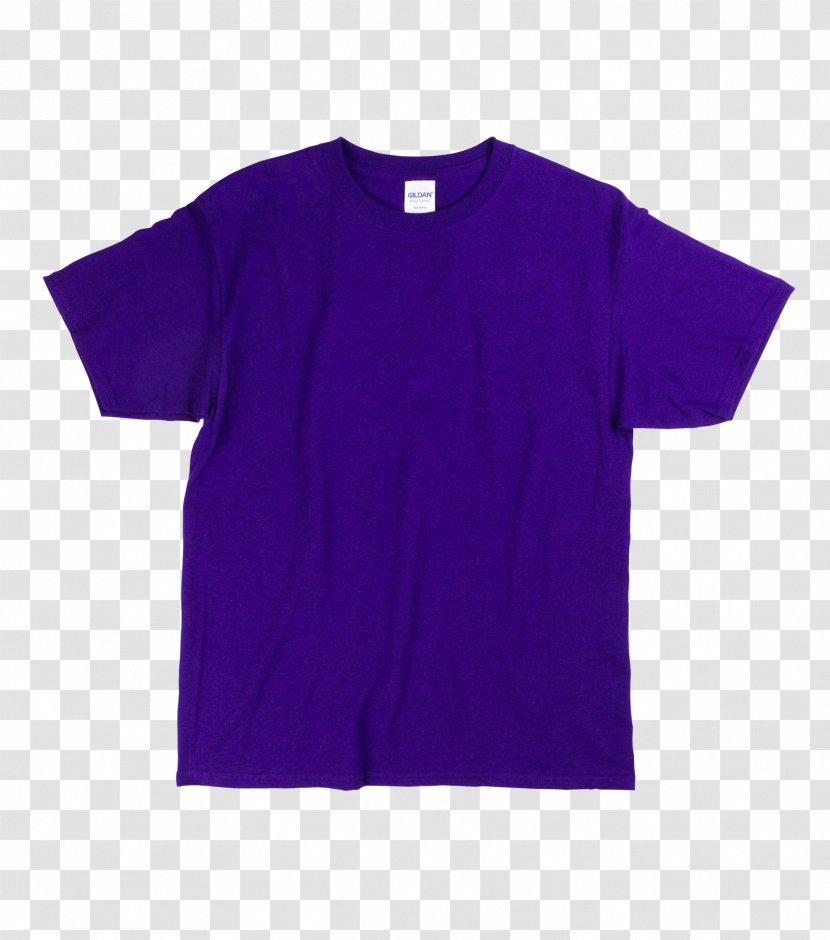 T-shirt Gildan Activewear Purple Sleeve - Violet Transparent PNG
