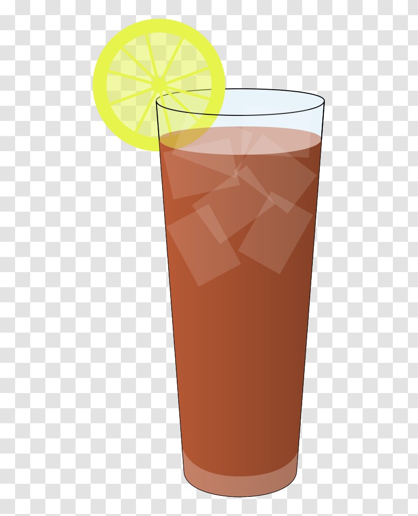 Iced Tea Cocktail Juice Mai Tai - Glass Transparent PNG