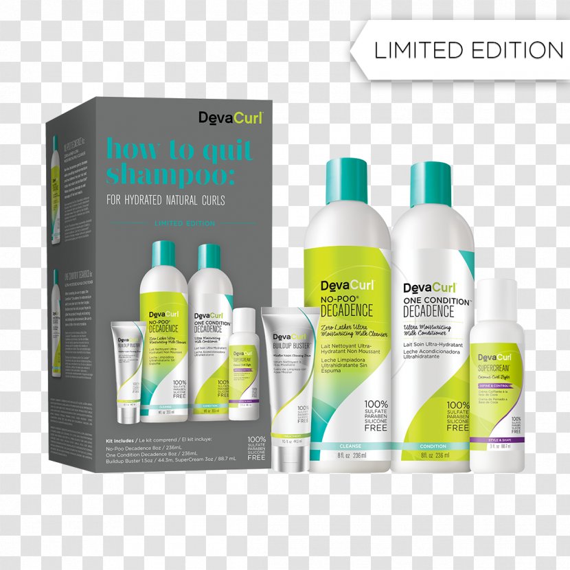 DevaCurl The Kit For All Curl Kind Hair Care Conditioner SuperCream Coconut Styler - Shampoo Transparent PNG