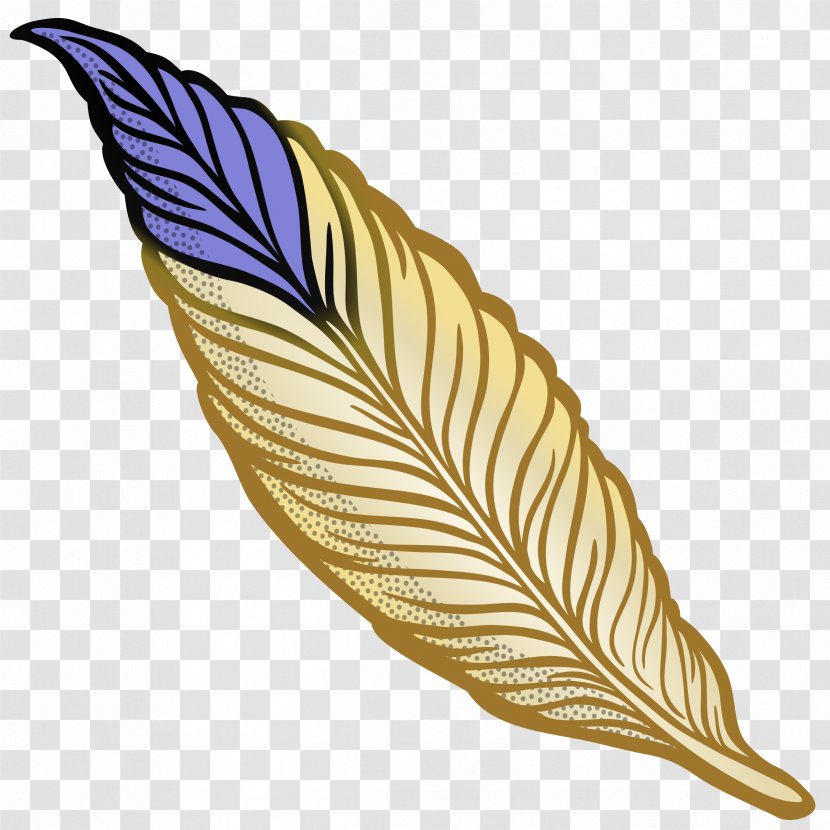 Bird Feather Quill Clip Art - Drawing Transparent PNG