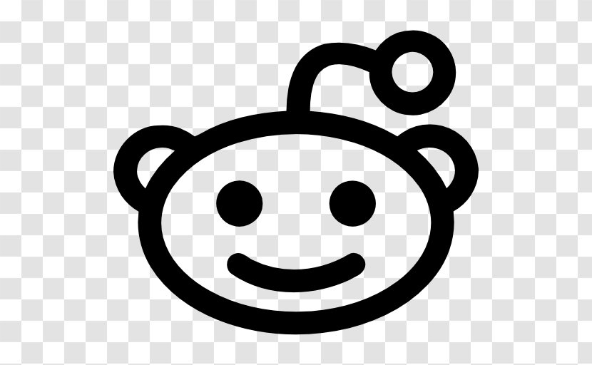 Logo Reddit Graphic Design - Black And White Transparent PNG