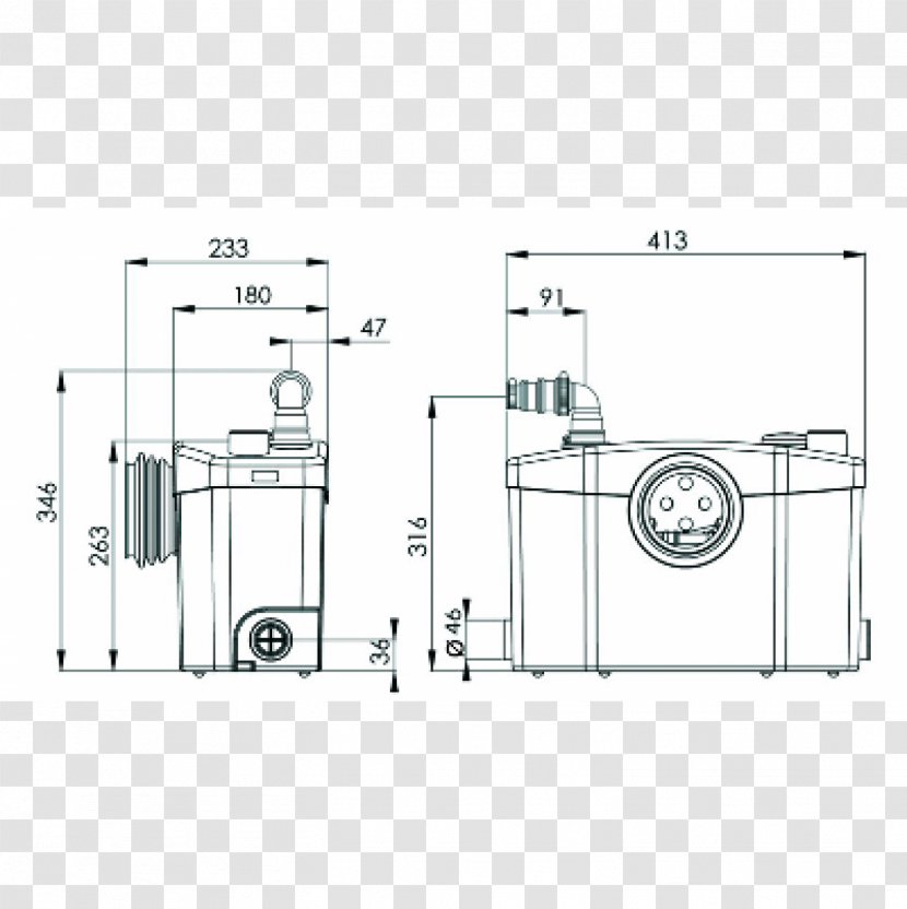 Door Handle Toilet Sink Shower Hebeanlage - Wastewater Transparent PNG