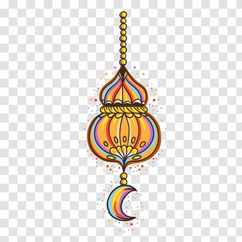Color Hand-painted Ornaments Eid - Zakat Al Fitr - Mubarak Transparent PNG