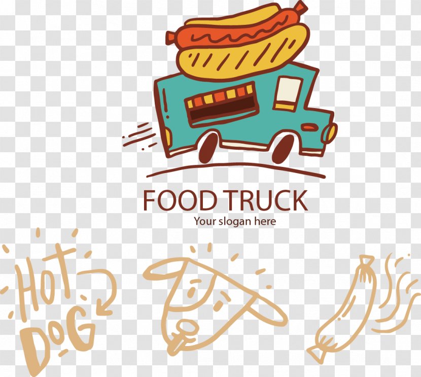 Hot Dog Fast Food Take-out Illustration - Vector Hand-painted Dogs Takeaway Transparent PNG