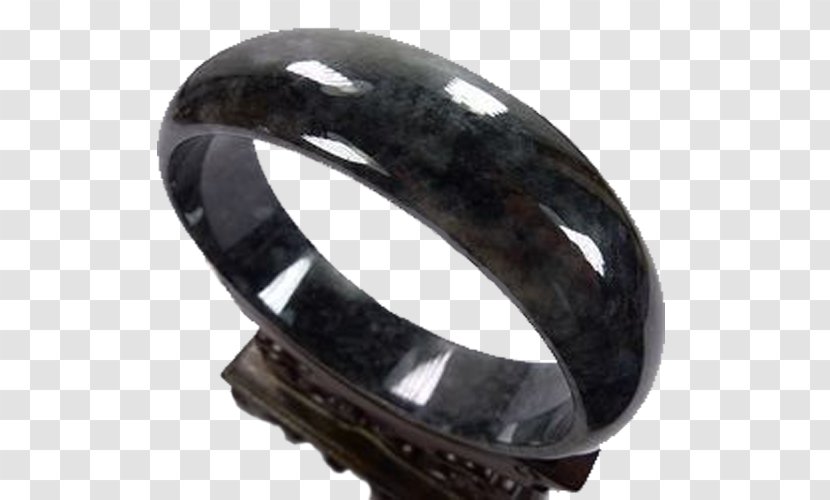 Ring Bracelet Mirror Bangle - Necklace - Black Transparent PNG