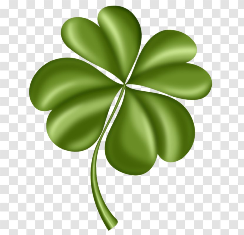 Four-leaf Clover Clip Art - Symbol - Green Transparent PNG