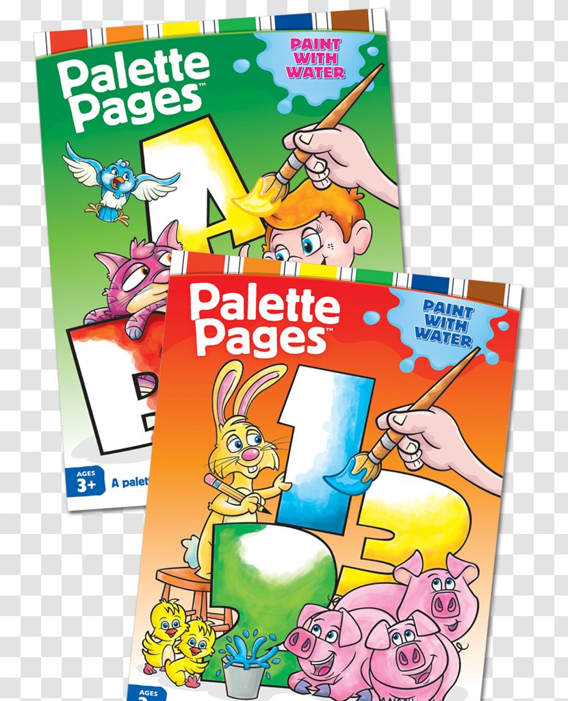 Palette Pages Numbers Painting Toy Book Transparent PNG