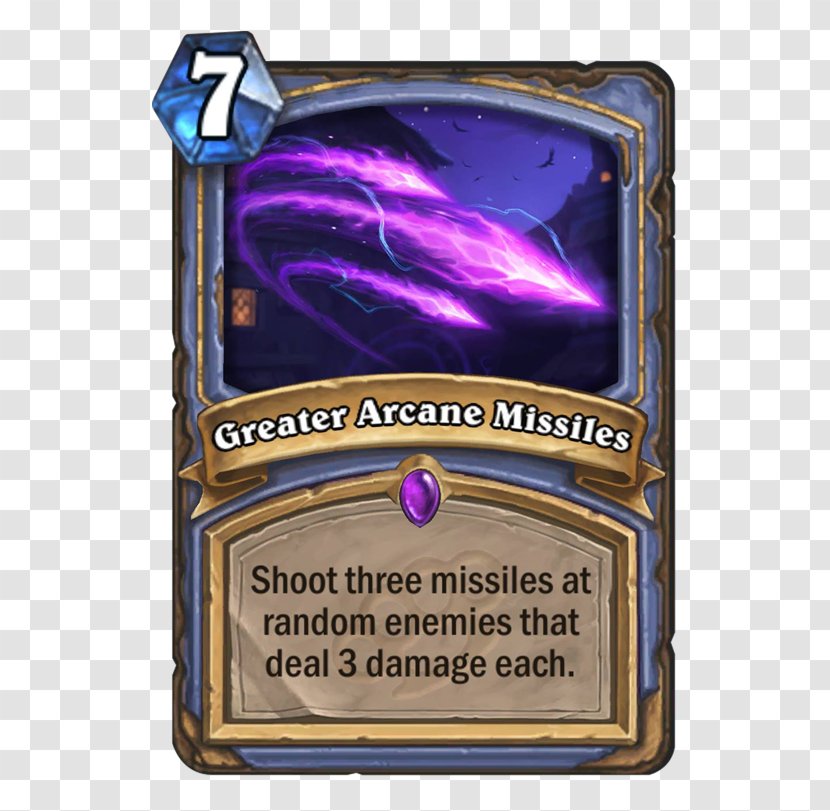 Hearthstone Greater Arcane Missiles Diamond Spellstone Game - Missile Transparent PNG