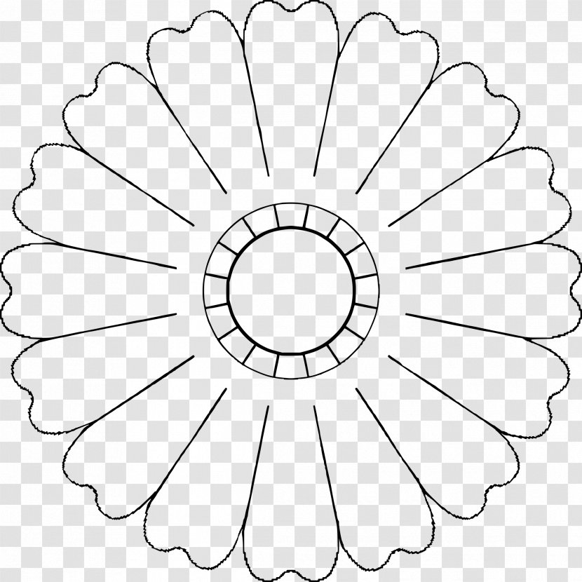 Petal Flower Template Clip Art - Symmetry - Petals Transparent PNG