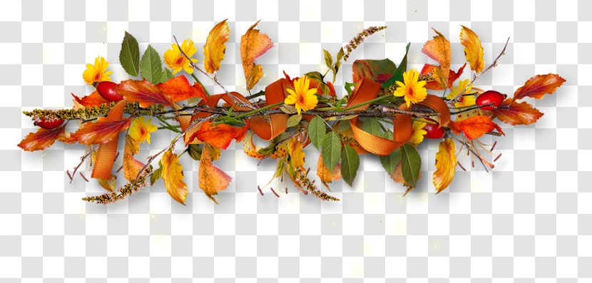 Web Page Design - Autumn Flowers Transparent PNG