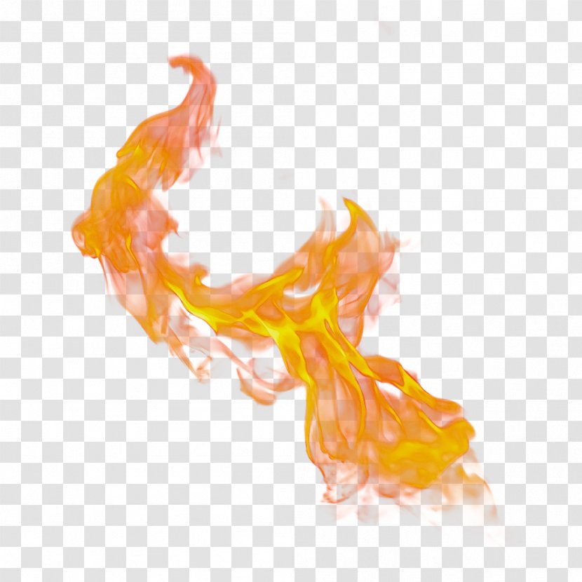 Orange - Watercolor - Liquid Fire Transparent PNG