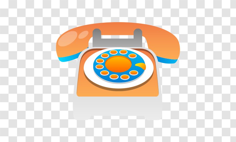 Plain Old Telephone Service Mobile Phone Icon - Orange - Nostalgia Vector Material Transparent PNG