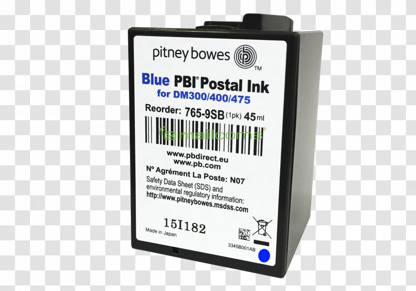 Pitney Bowes Franking Machines Ink Cartridge Mail - Business Transparent PNG
