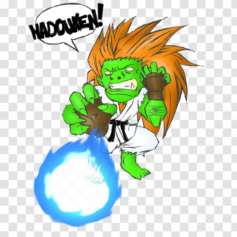 Street Fighter II: The World Warrior Canal SnesTalgia Blanka Illustration Clip Art - Fictional Character - Ryu Transparent PNG