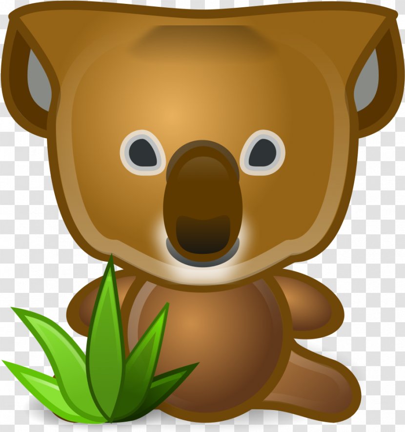 Koala Cartoon - Brown Bear - Snout Transparent PNG