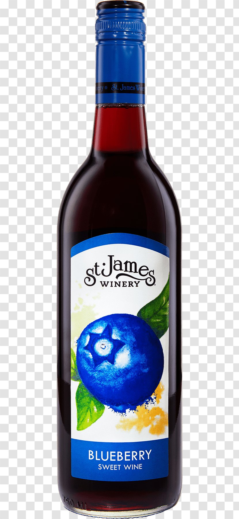 Liqueur St. James Winery Dessert Wine Missouri - Ripening - Blueberry Syrup Transparent PNG