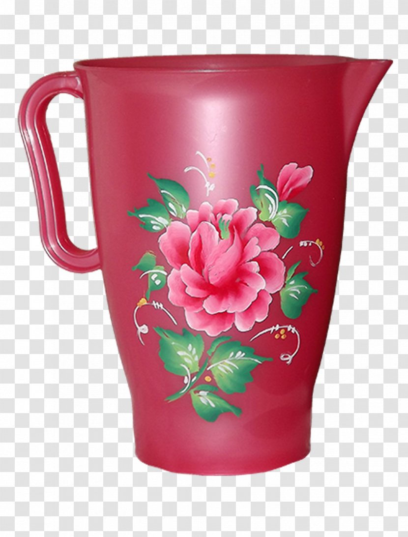 Jug Ceramic Vase Mug Pitcher - Flower Transparent PNG
