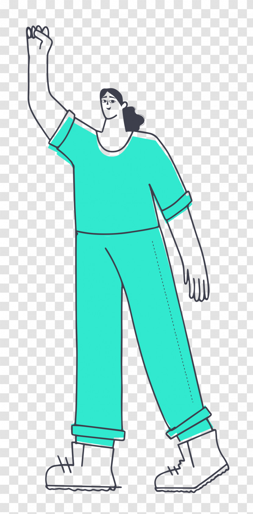 Girl Standing Transparent PNG