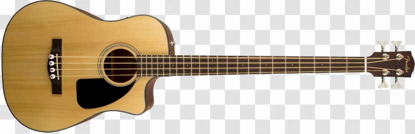 Acoustic Bass Guitar Cutaway Dreadnought Acoustic-electric - Watercolor Transparent PNG