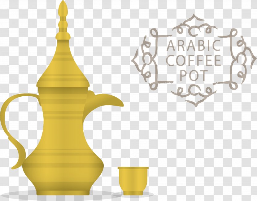 Arabic Coffee Coffeemaker Crock - Dallah - Cross Arabia Pot Transparent PNG