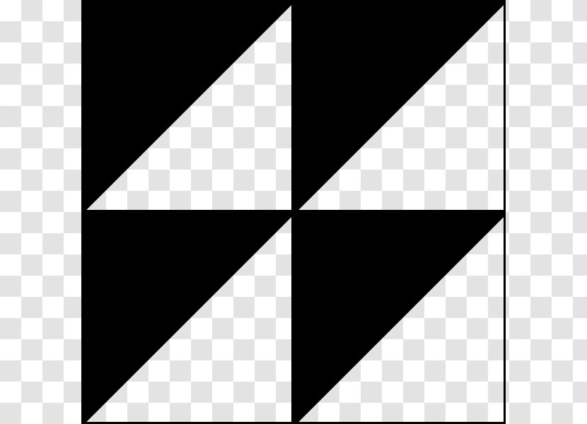 Right Triangle Black And White Trigonometry - Design Cliparts Transparent PNG