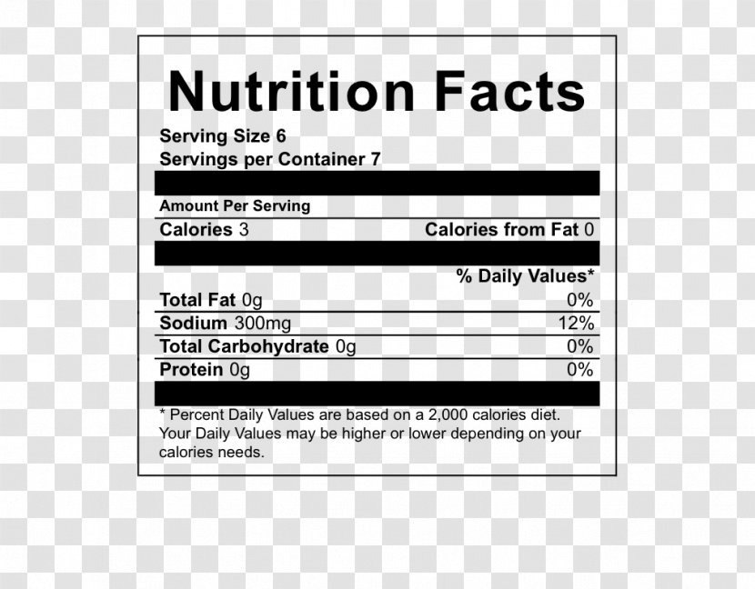 Oolong Sweet Tea Nutrition Facts Label - Cooking Transparent PNG