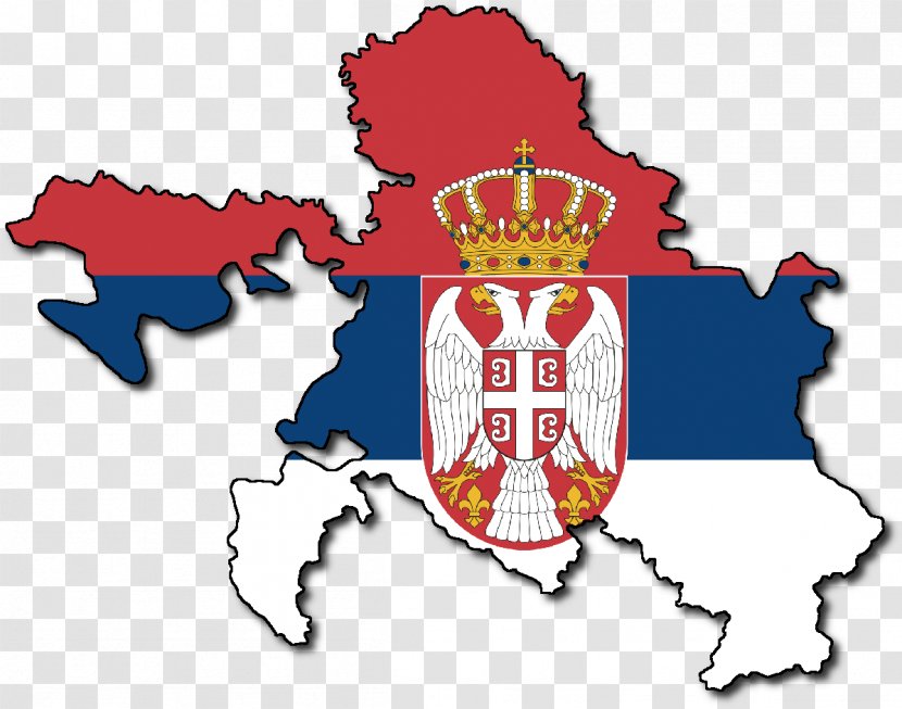 Serbia And Montenegro Republika Srpska Croatia Kosovo - Flag - European-style Transparent PNG