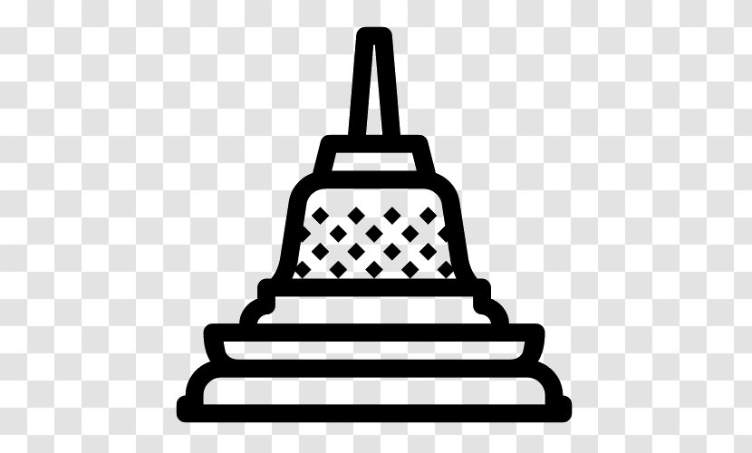 Borobudur Temple - Black Transparent PNG