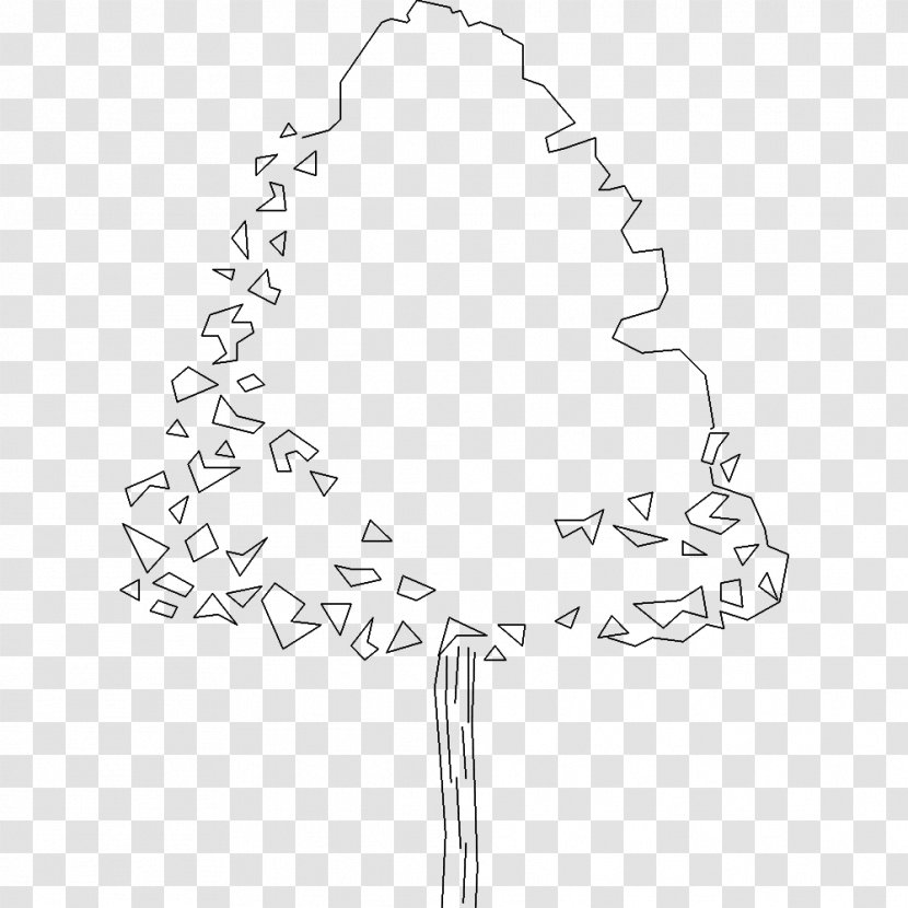 Computer-aided Design AutoCAD .dwg Tree Download - Plant - Black And White Transparent PNG