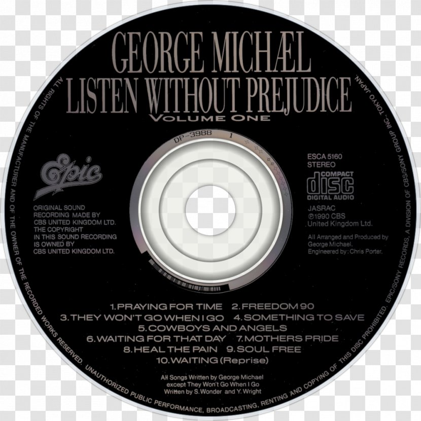 Compact Disc Listen Without Prejudice Vol. 1 Ladies & Gentlemen: The Best Of George Michael Album - Heart Transparent PNG