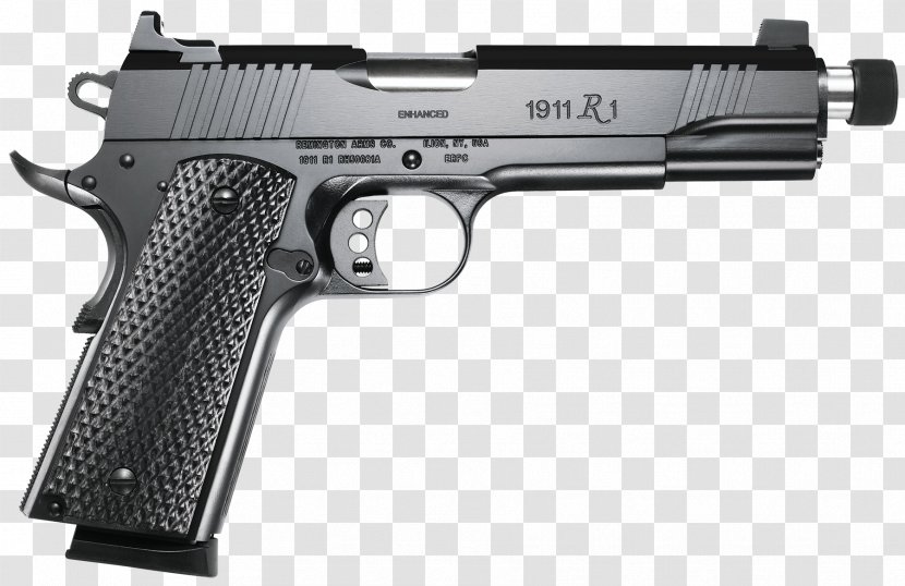 Remington 1911 R1 .45 ACP Firearm Arms Match Grade - Gun Transparent PNG