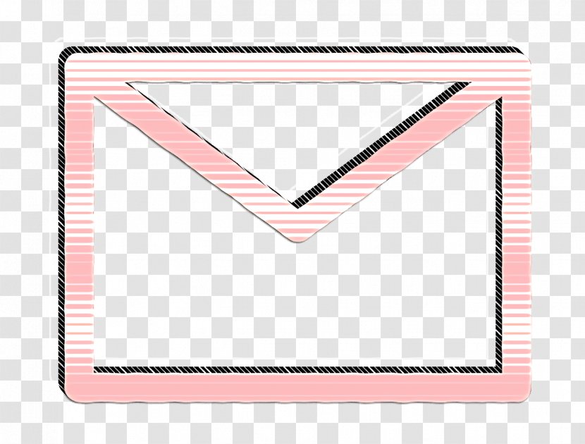 App Icon Email Essential - Triangle - Peach Heart Transparent PNG