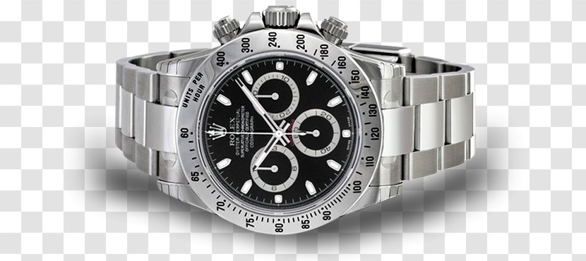 Watch Rolex Daytona - Platinum - Branded Transparent Background Transparent PNG