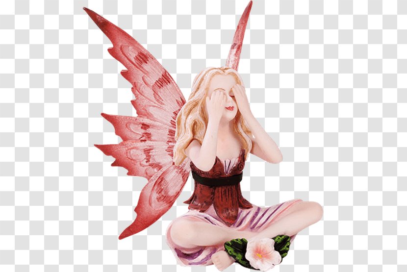 Fairy Figurine Polyresin Statue Flower Transparent PNG