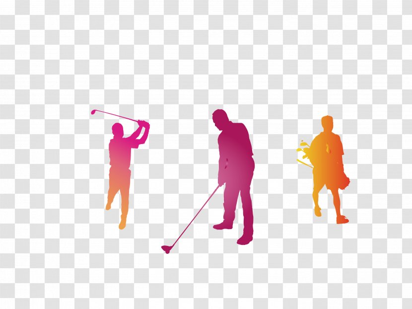 Golfer - Human Behavior - Vector Color Three Transparent PNG