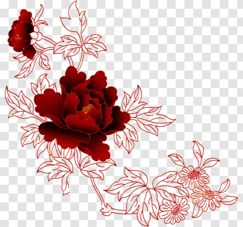 Watercolor Floral Background - Plant - Pedicel Ornament Transparent PNG